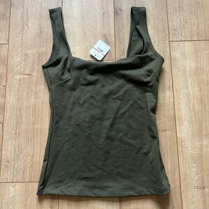 [NEW W/ TAGS] Free People Square Off Cami - Army
